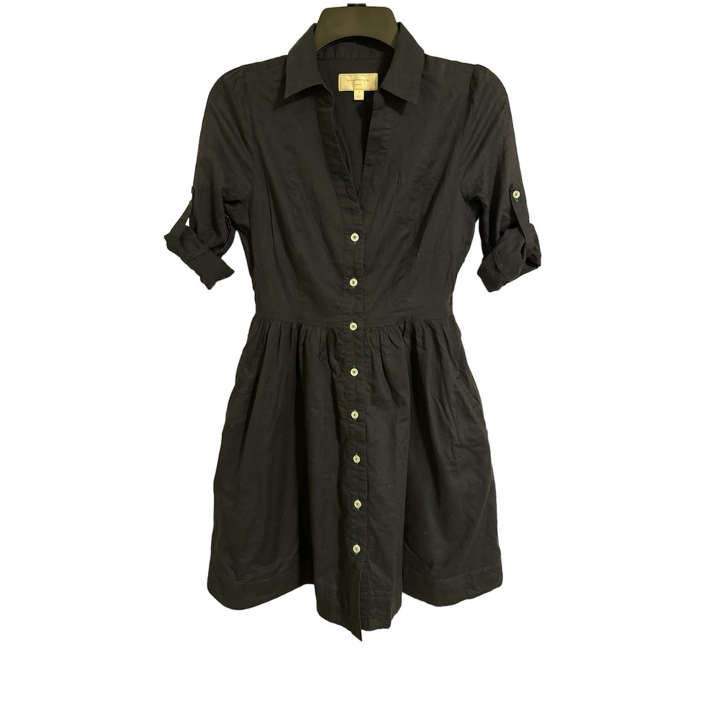 ANTHROPOLOGIE Moulinette Soeurs Reed Button Down Shirtdress 0